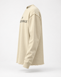 “RUGGED MORALZ” Raw Edge Long Sleeve image 4